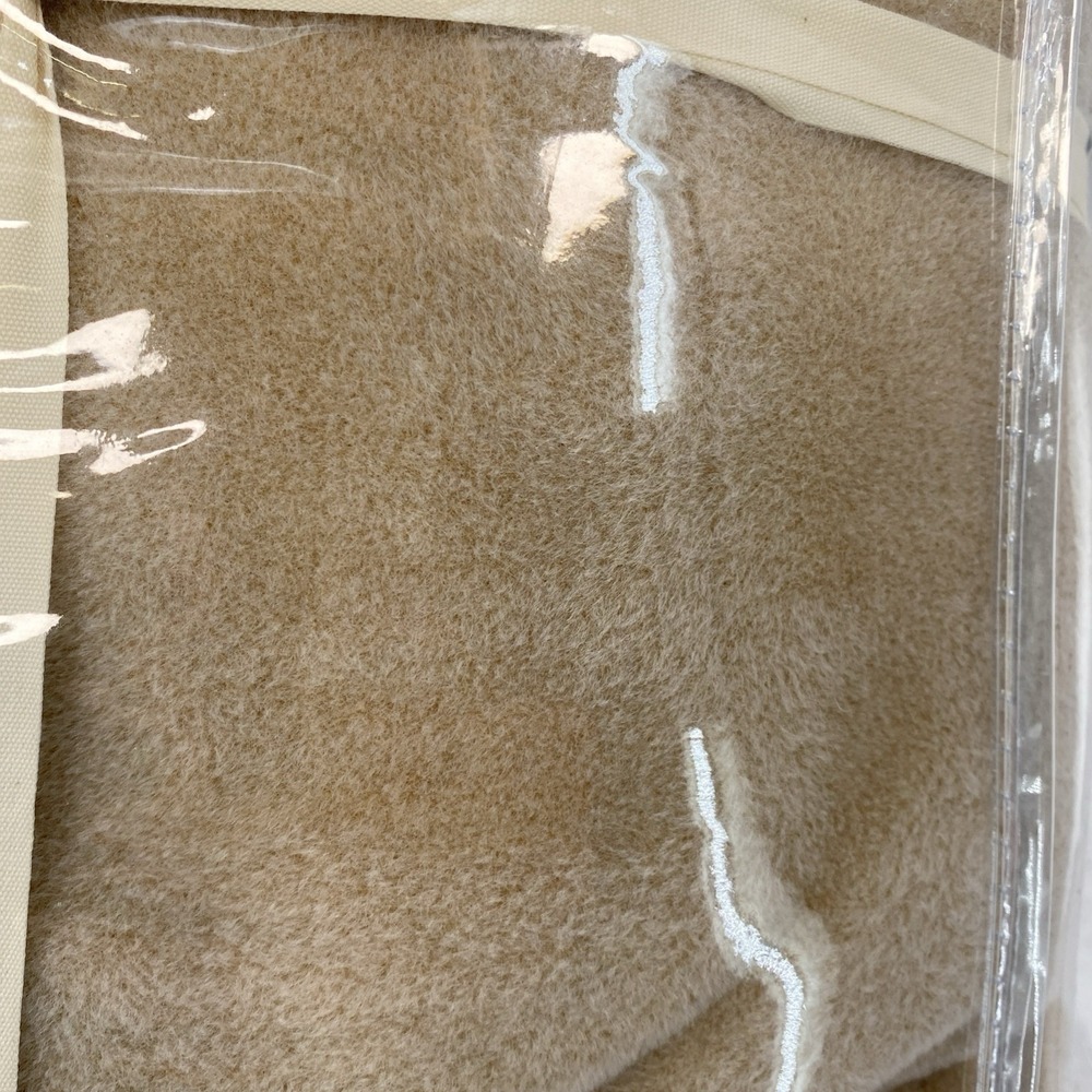 Vellux Blanket FULL/QUEEN Tan Original Insulating Core Hotel Style Lightweight - Picture 3 of 10